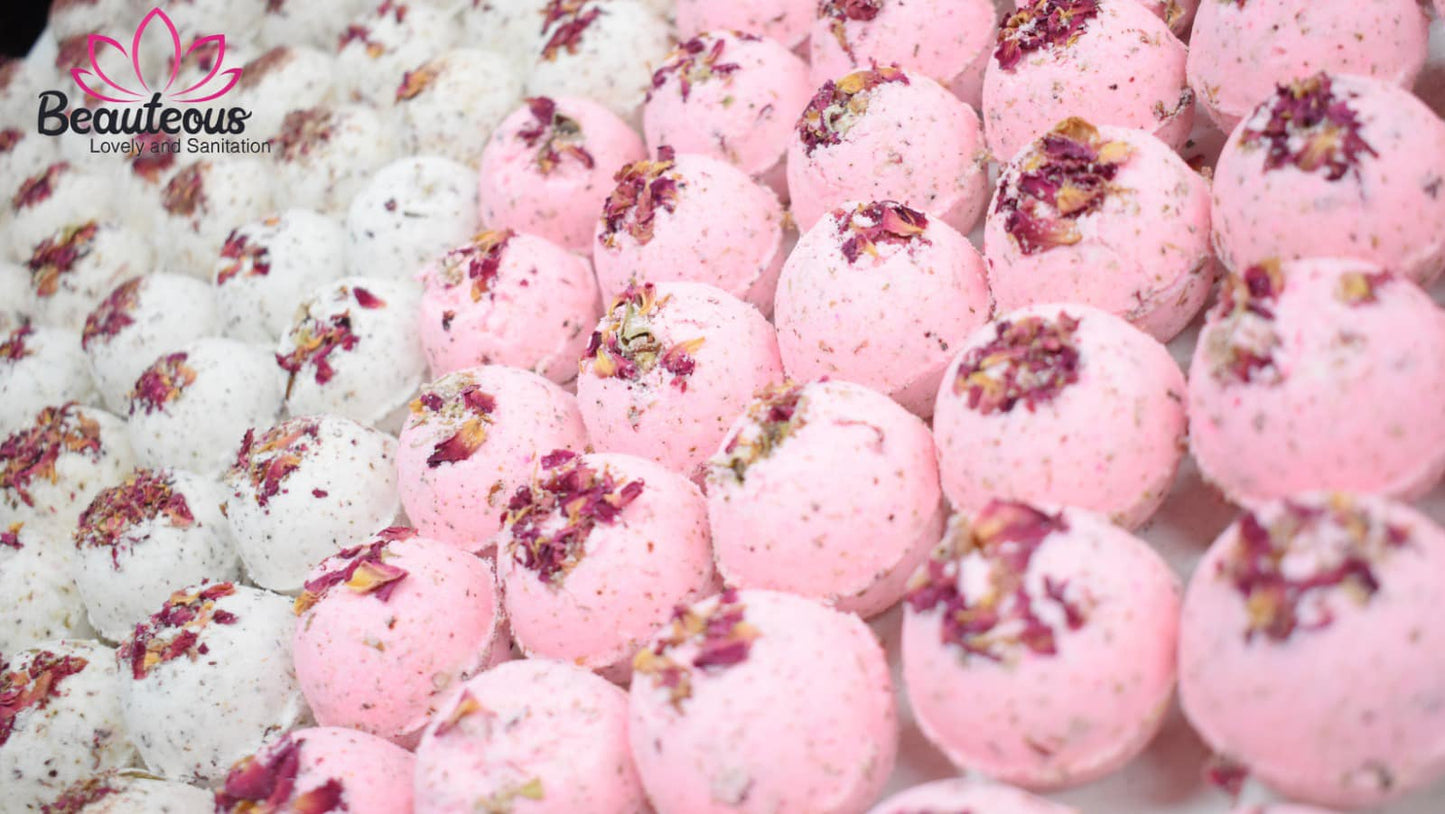 BOMBAS EFERVECENTES 4 PIEZA ROSAS BEAUTEOUS LOVELY