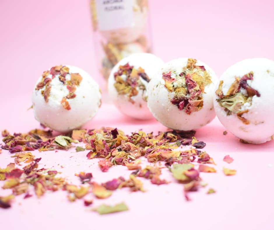 BOMBAS EFERVECENTES 4 PIEZA ROSAS BEAUTEOUS LOVELY