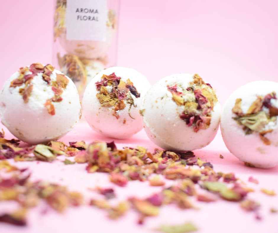 BOMBAS EFERVECENTES 4 PIEZA ROSAS BEAUTEOUS LOVELY