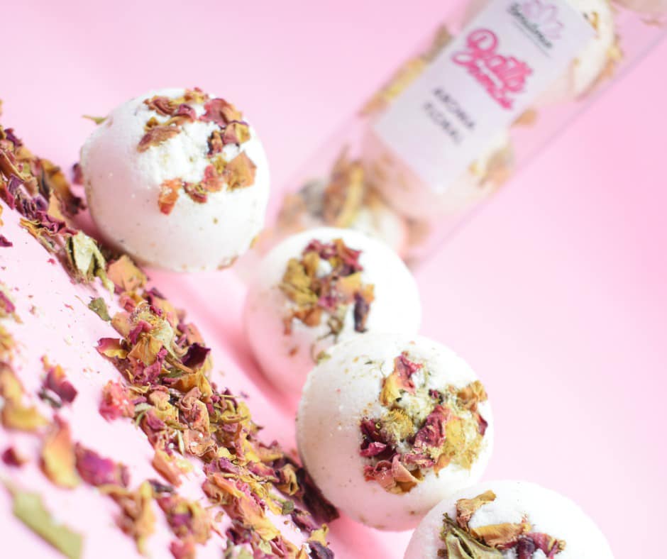 BOMBAS EFERVECENTES 4 PIEZA ROSAS BEAUTEOUS LOVELY
