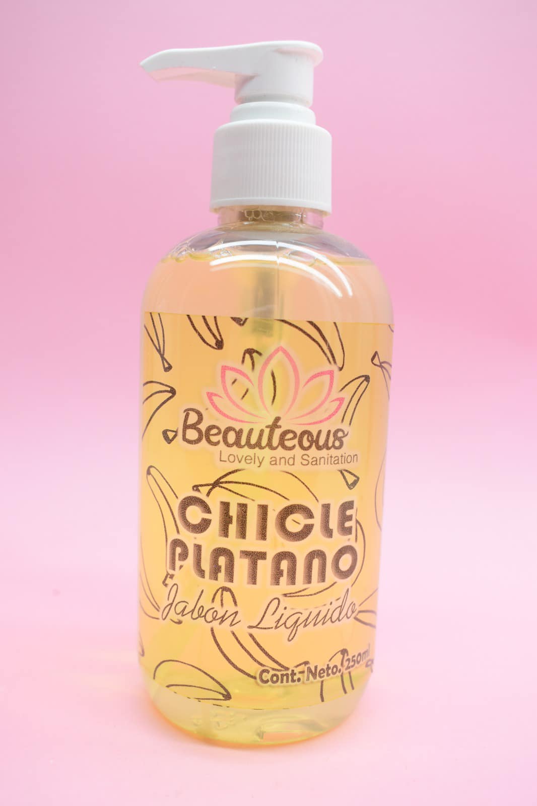 Jabón de Manos Beauteous Lovely AROMA CHICLE PLATANO 250ML