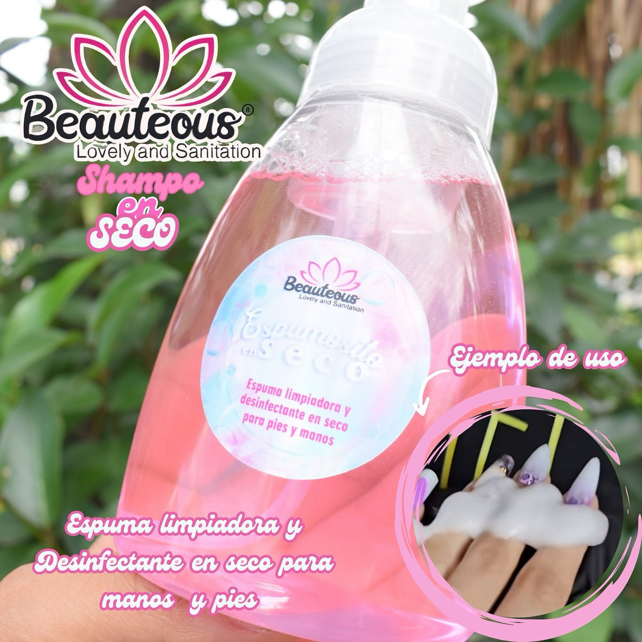 SHAMPO EN SECO AROMA ROSAS 250 ML