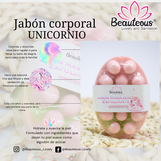 JABON CORPORAL UNICORNIO