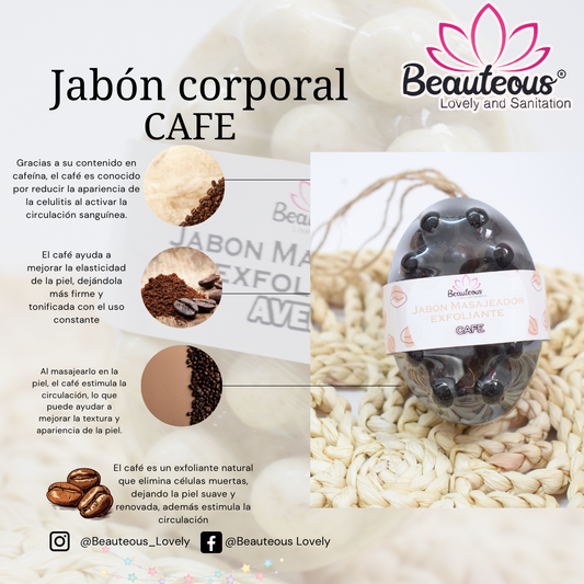 JABON MASAJEADOR ANTICELULITIS / CAFE