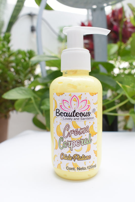 CREMA CORPORAL CHICLE PLATANO BEAUTEOUS LOVELY 120 G