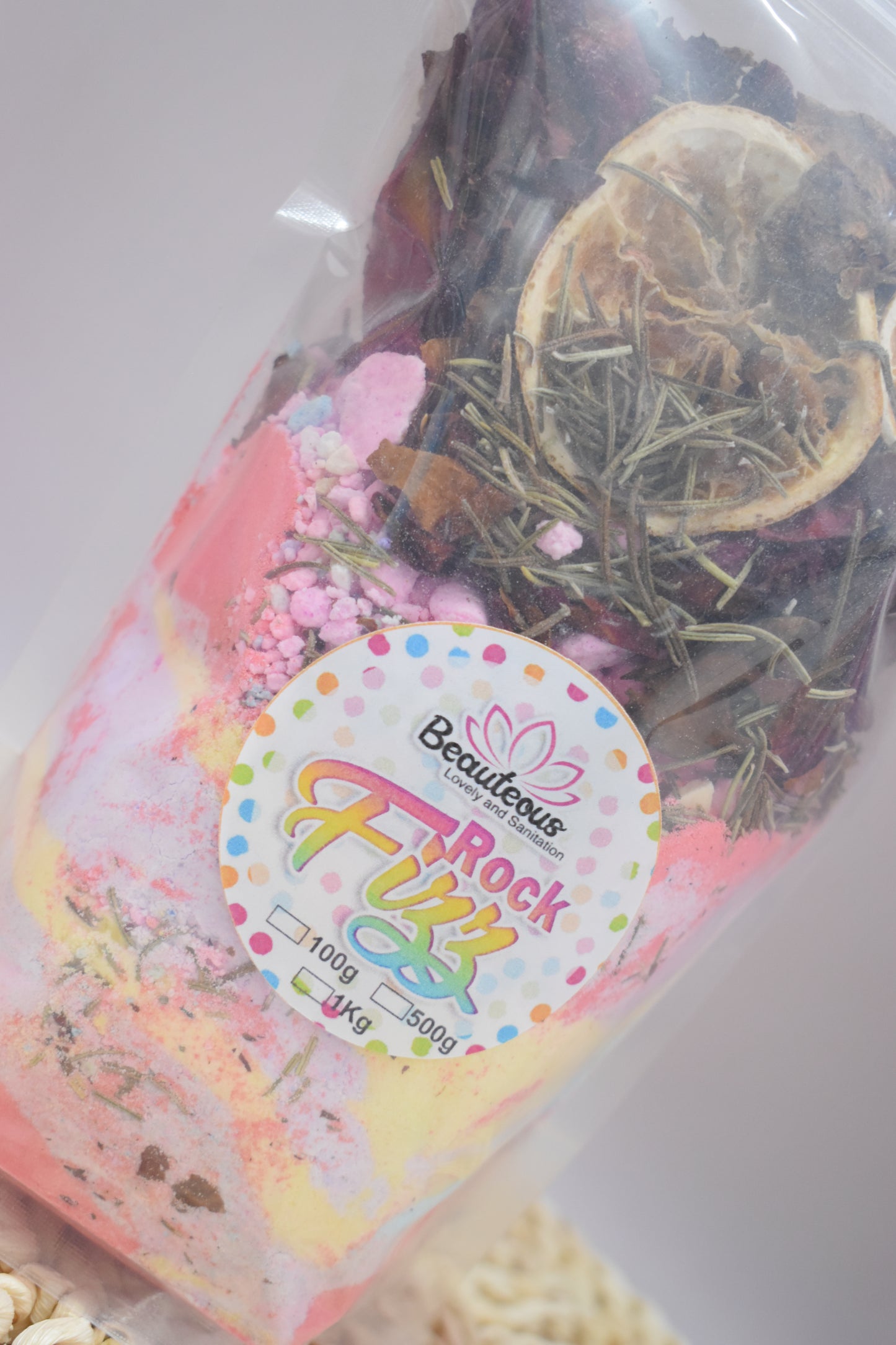 FIIZ ROCK 500 G Polvo Efervescente para Pedicure SPA BEAUTEOUS LOVELY