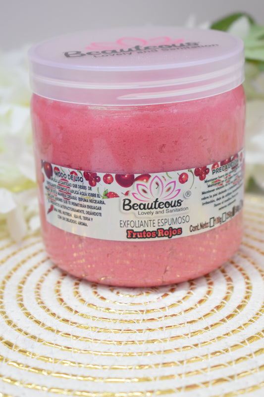 EXFOLIANTE ESPUMOSO 500G AROMA FRUTOS ROJOS