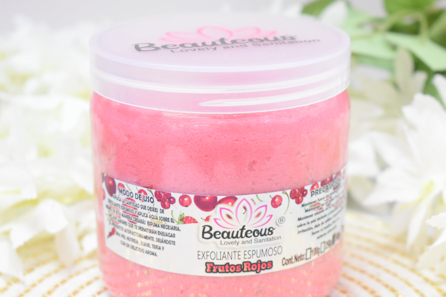 EXFOLIANTE ESPUMOSO 500G AROMA FRUTOS ROJOS