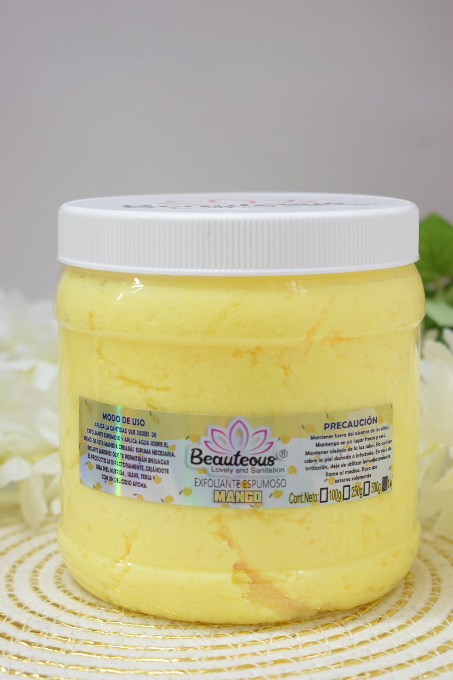 EXFOLIANTE ESPUMOSO 1 KILO AROMA MANGO