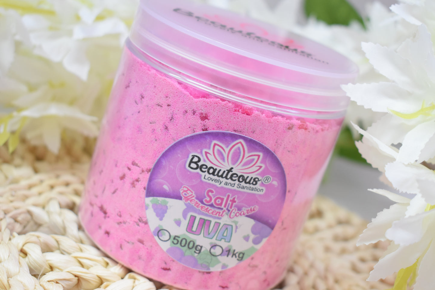SAL GRUESA EFEREVECENTE RELAJANTE 500G UVA BEAUTEOUS LOVELY