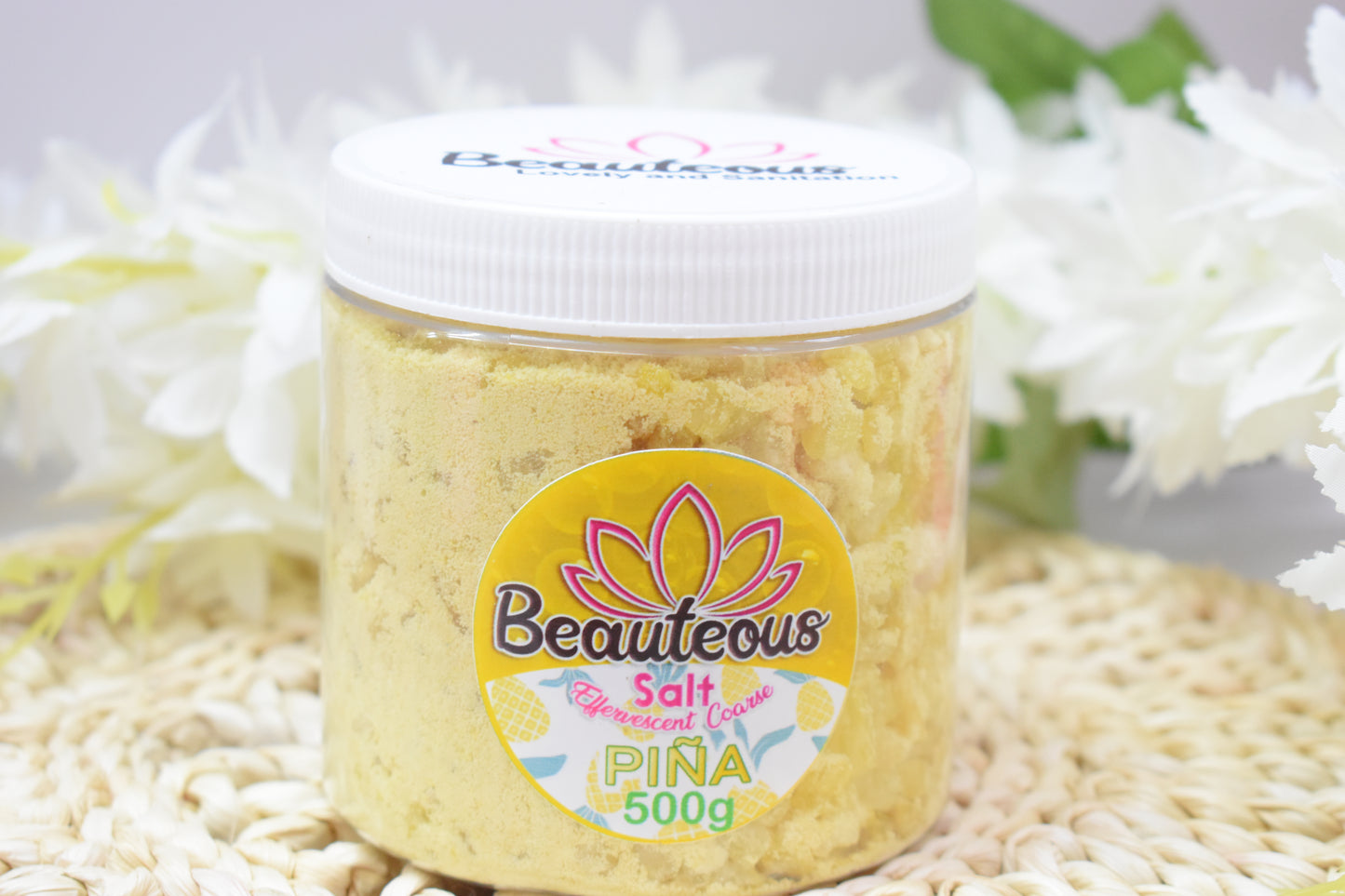 SAL GRUESA EFEREVECENTE RELAJANTE 500G PIÑA BEAUTEOUS LOVELY