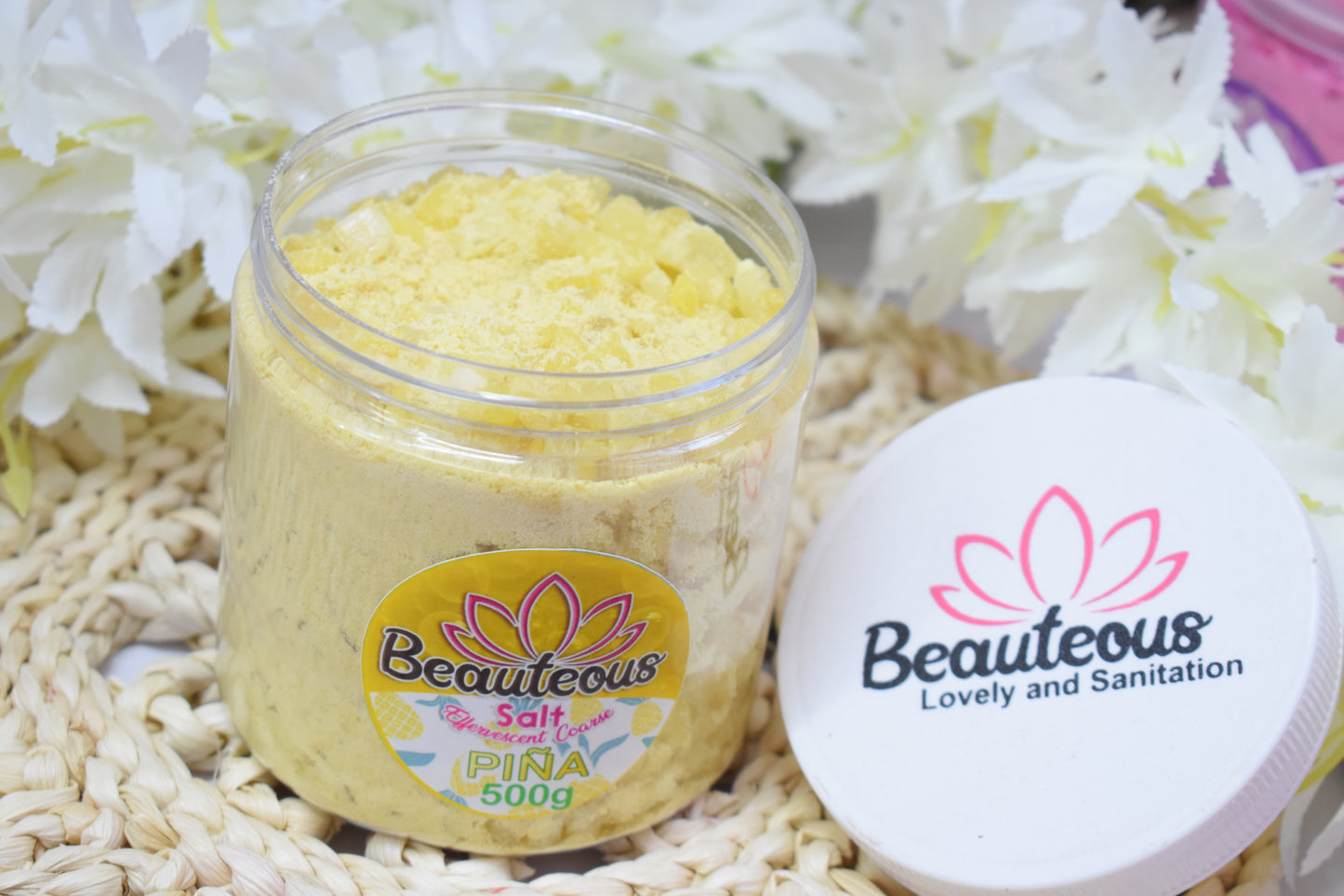 SAL GRUESA EFEREVECENTE RELAJANTE 500G PIÑA BEAUTEOUS LOVELY