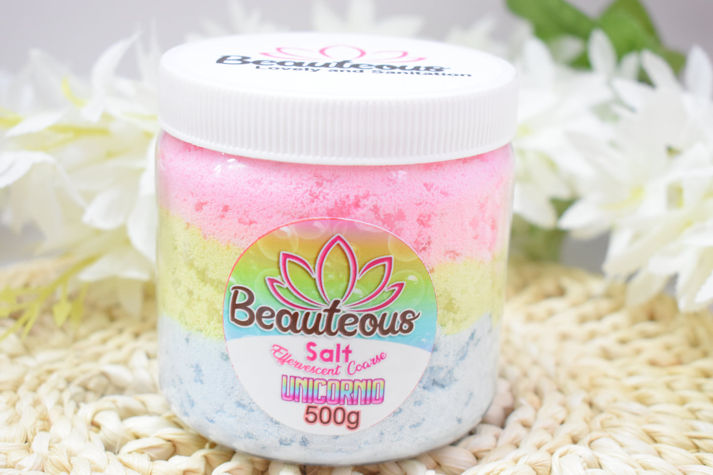 SAL GRUESA EFEREVECENTE RELAJANTE 500G UNICORNIO BEAUTEOUS LOVELY