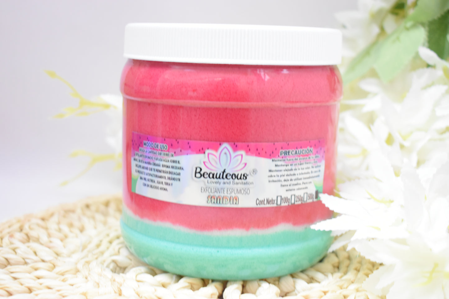 EXFOLIANTE CORPORAL ESPUMOSO AROMA SANDIA 1 KILO BEAUTEOUS LOVELY