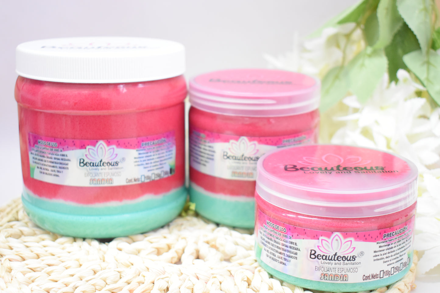 EXFOLIANTE CORPORAL ESPUMOSO AROMA SANDIA250G BEAUTEOUS LOVELY