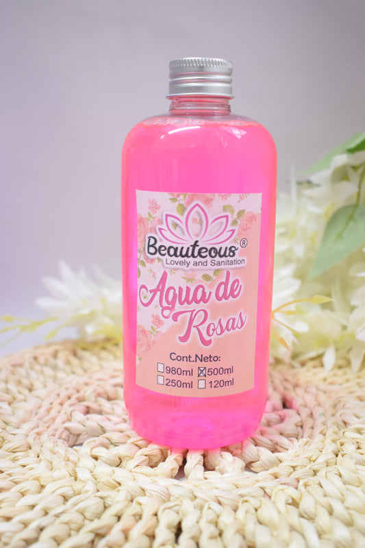 AGUA DE ROSAS 1 LITRO BEAUTEOUS LOVELY