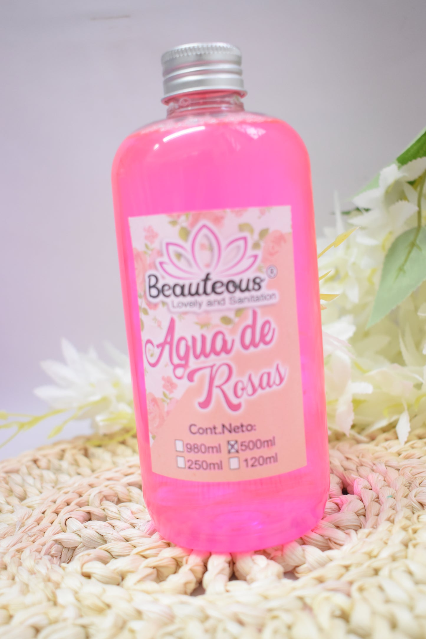 AGUA DE ROSAS 1 LITRO BEAUTEOUS LOVELY