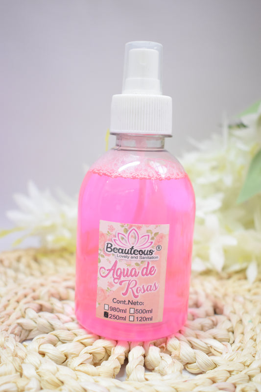 AGUA DE ROSAS 1/2 LITRO BEAUTEOUS LOVELY