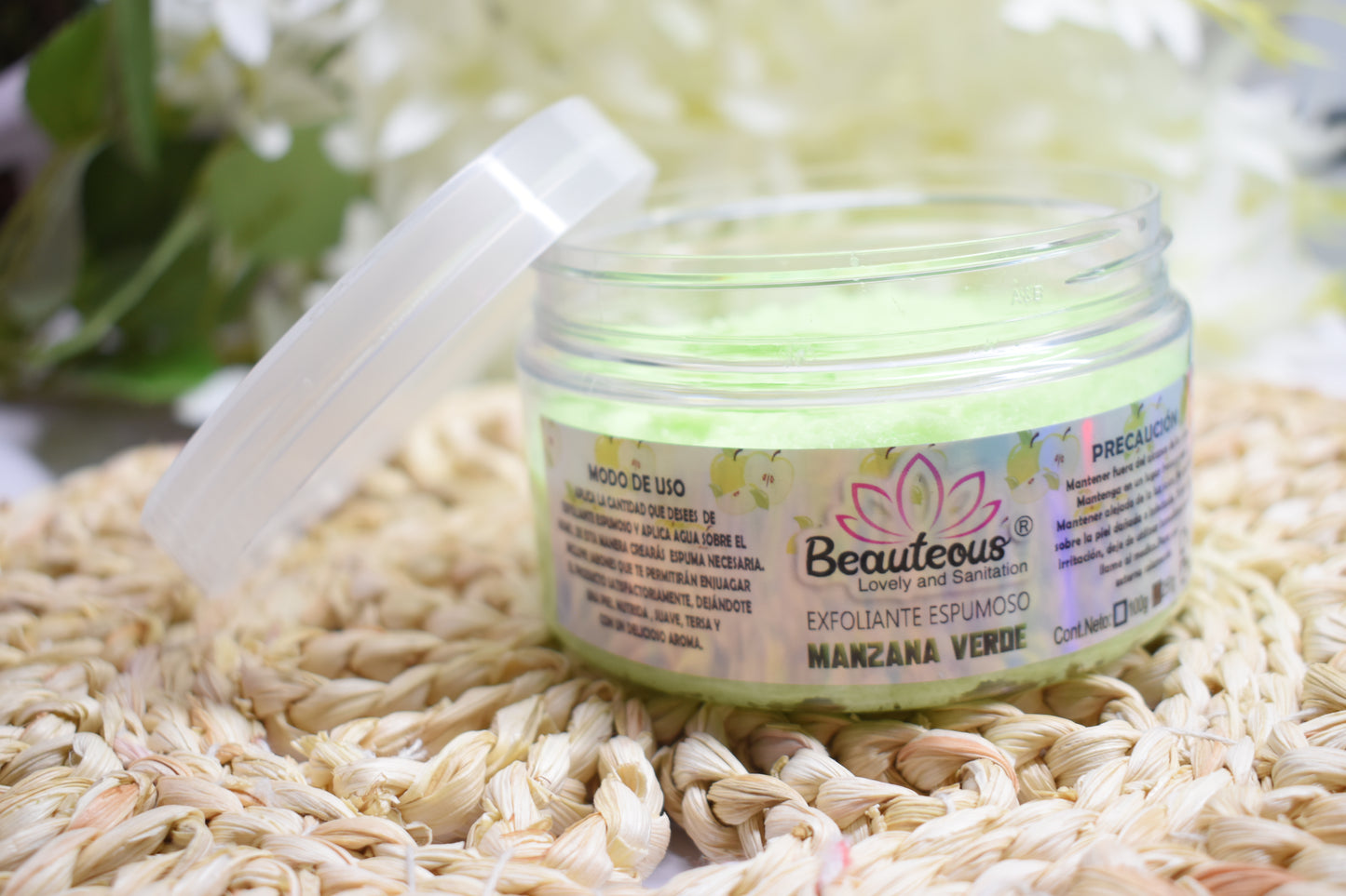 EXFOLIANTE ESPUMOSO AROMA MANZANA VERDE BEAUTEOUS LOVELY 250 GRS