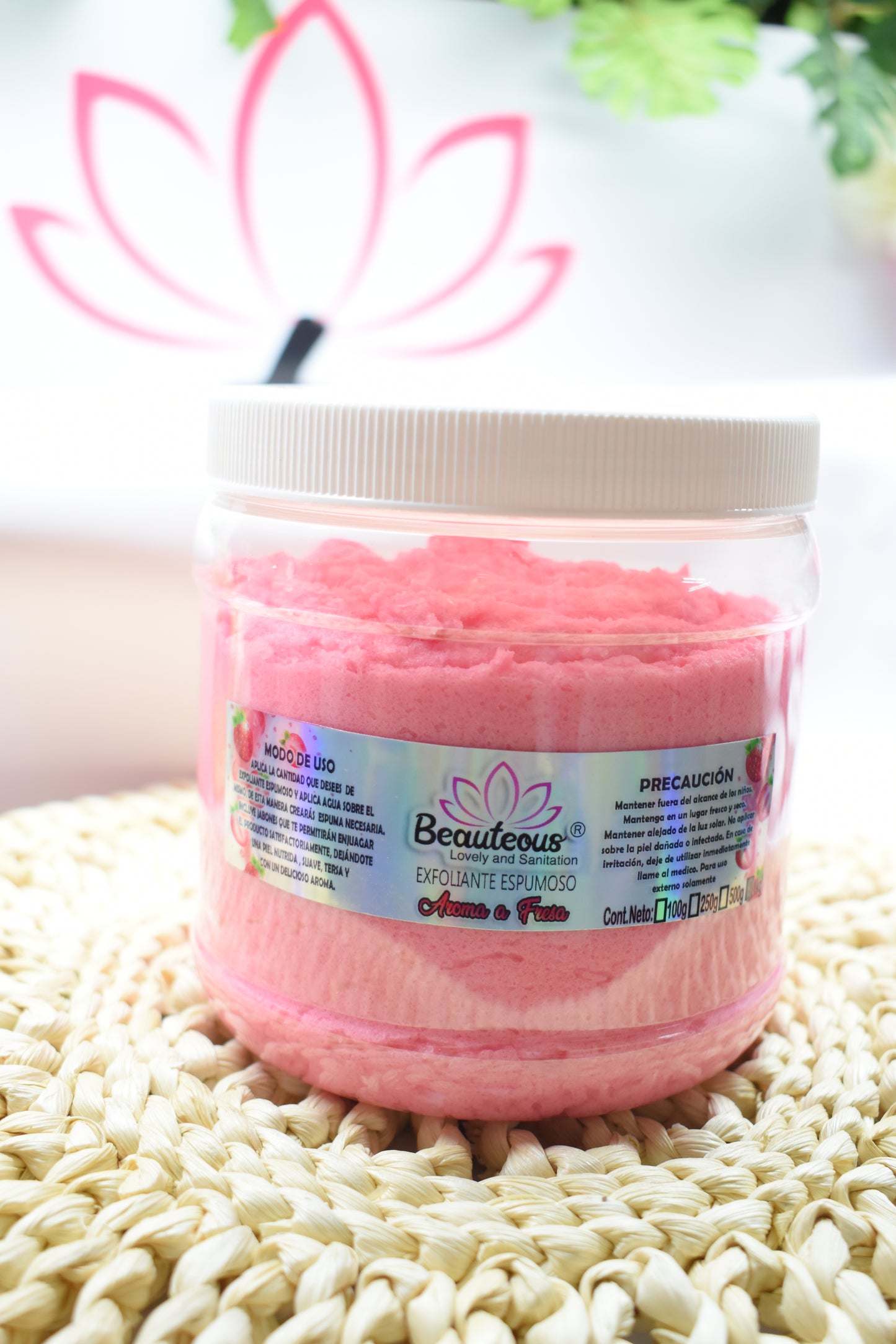 EXFOLIANTE ESPUMOSO 1 KILO AROMA FRUTOS ROJOS BEAUTEOUS LOVELY