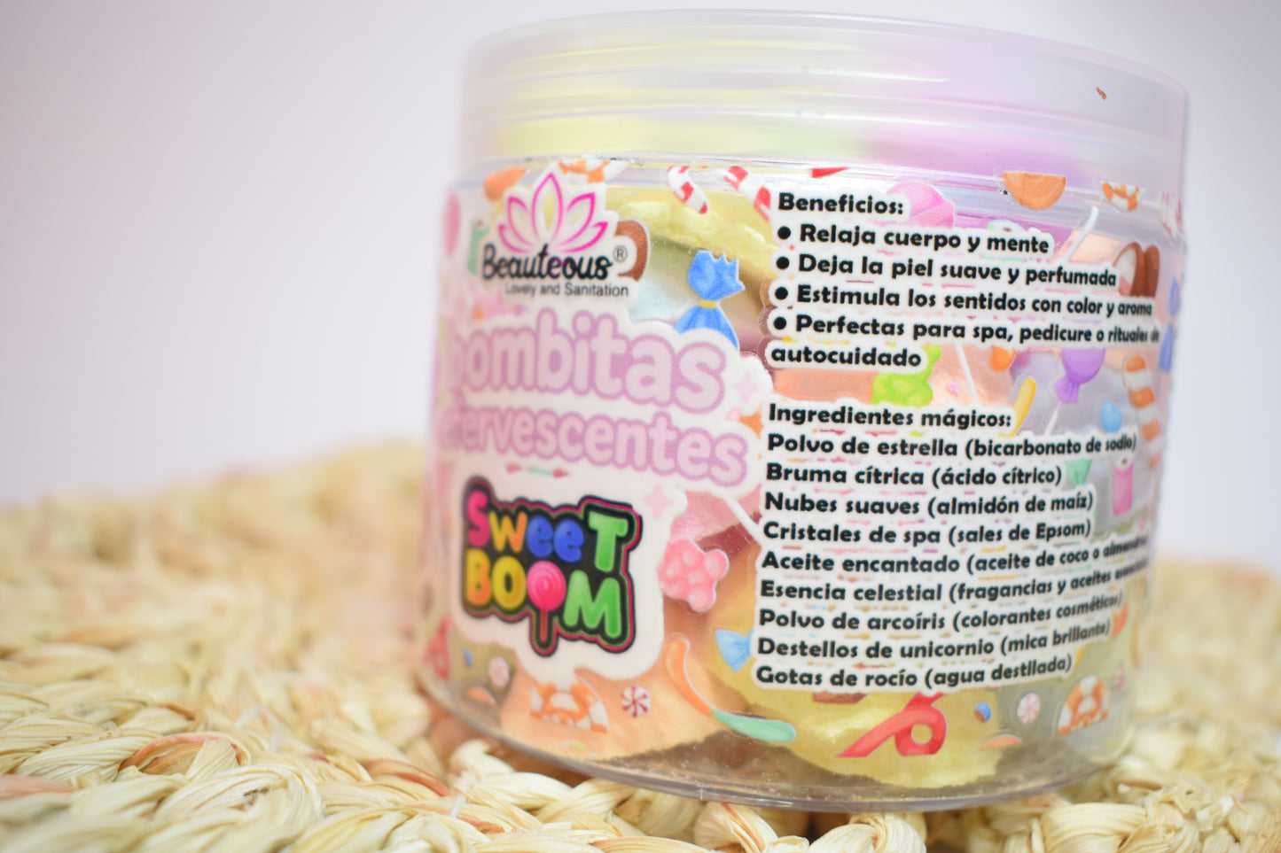 BOMBAS EFERVECENTES SWEET BOOM 🍬120 pz (620grs)