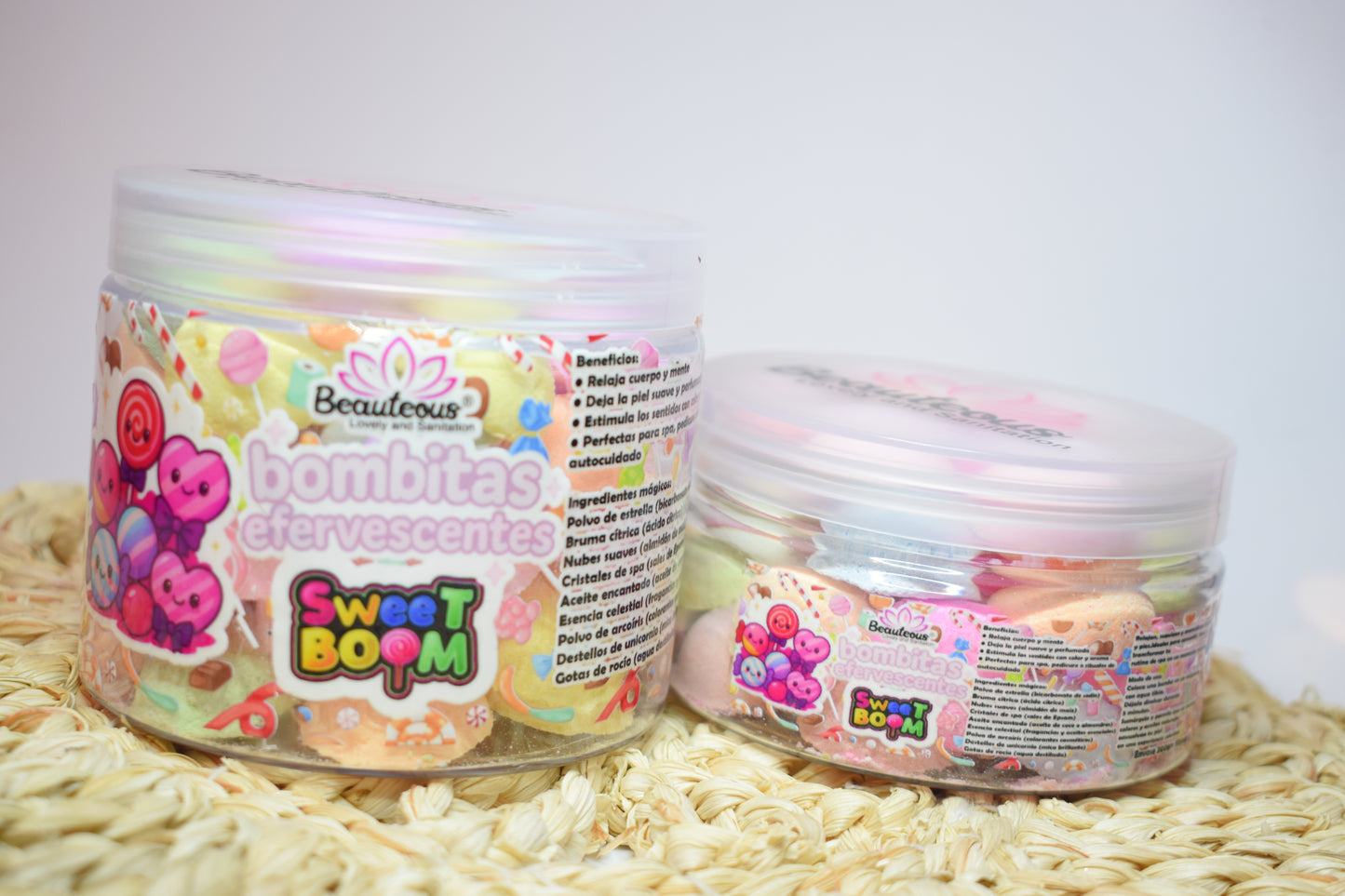 BOMBAS EFERVECENTES SWEET BOOM 🍬120 pz (620grs)