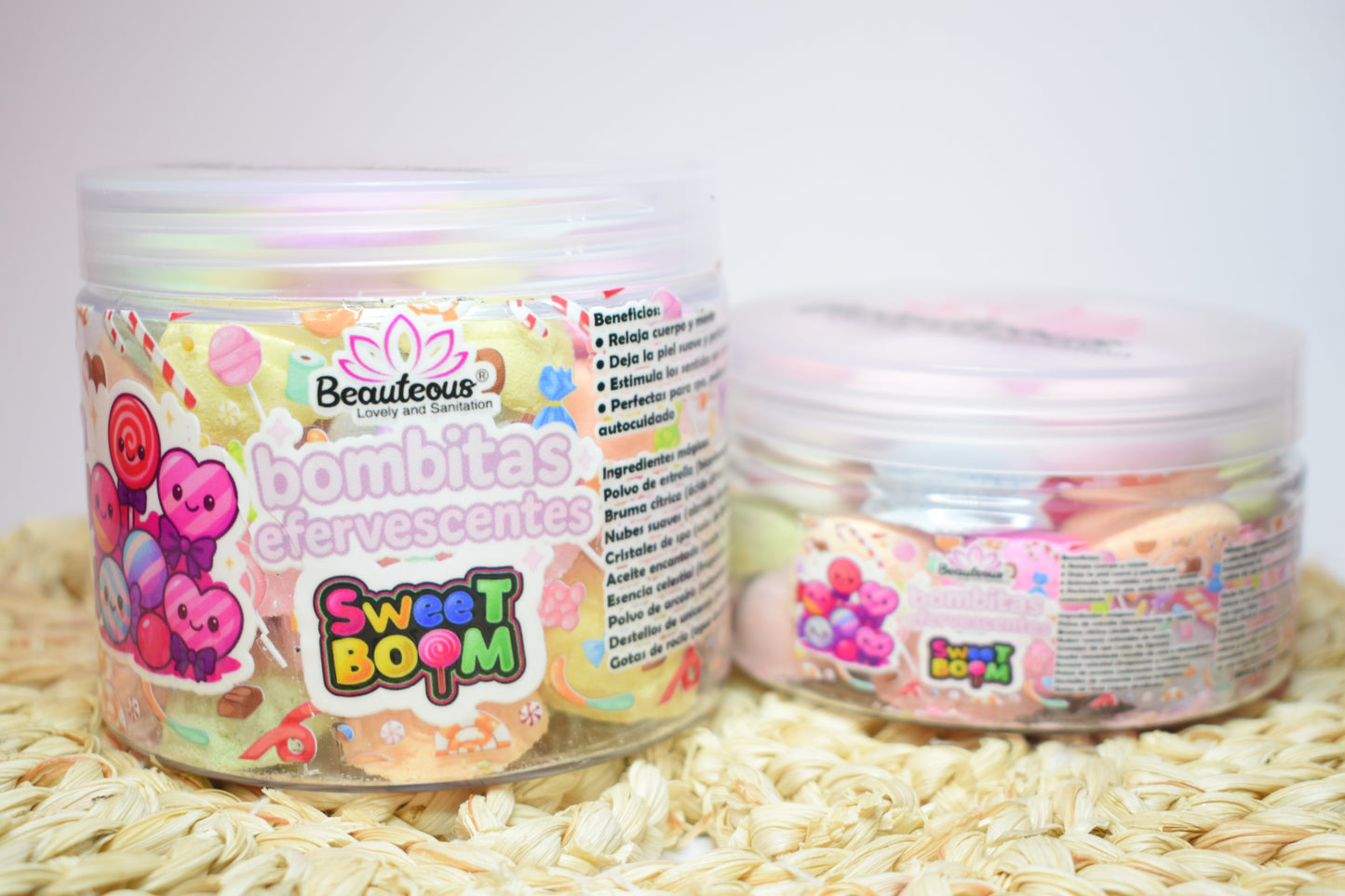 BOMBAS EFERVECENTES SWEET BOOM 🍬120 pz (620grs)