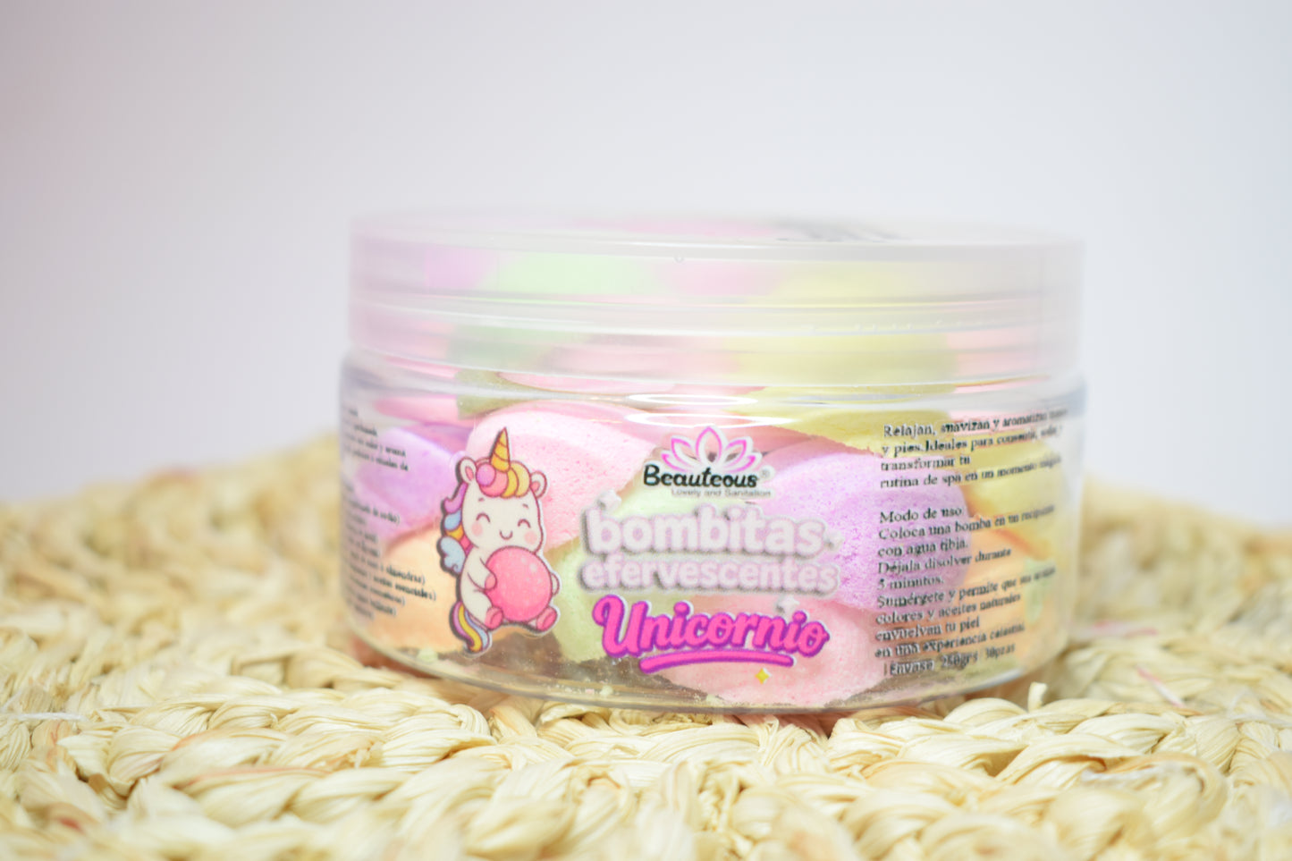 BOMBITAS EFERVECENTES UNICORNIO 50pz 🦄