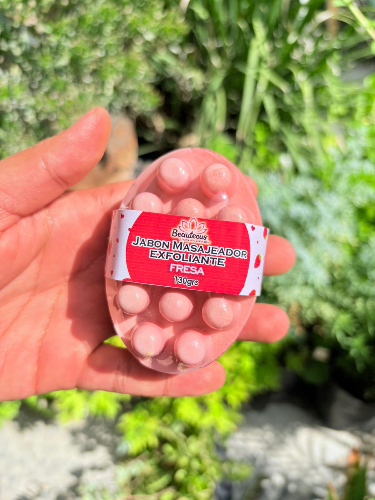 Jabón Masajeador de Fresa
