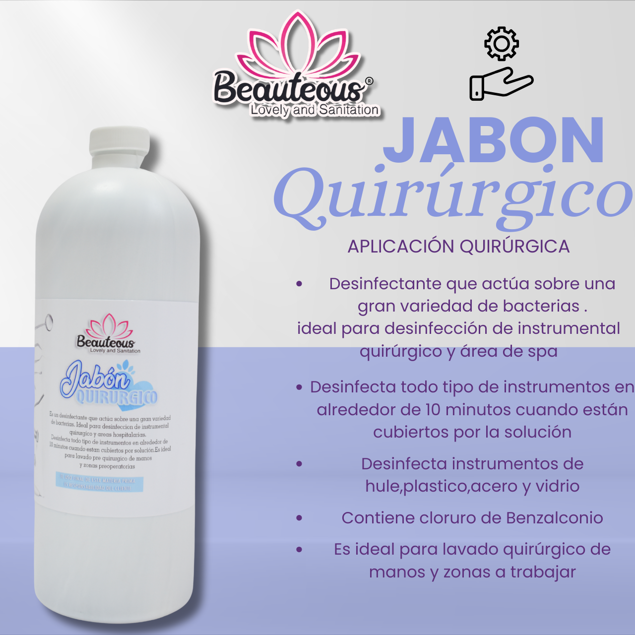 Antibenzil Jabón Azul - Beautéous Lovely