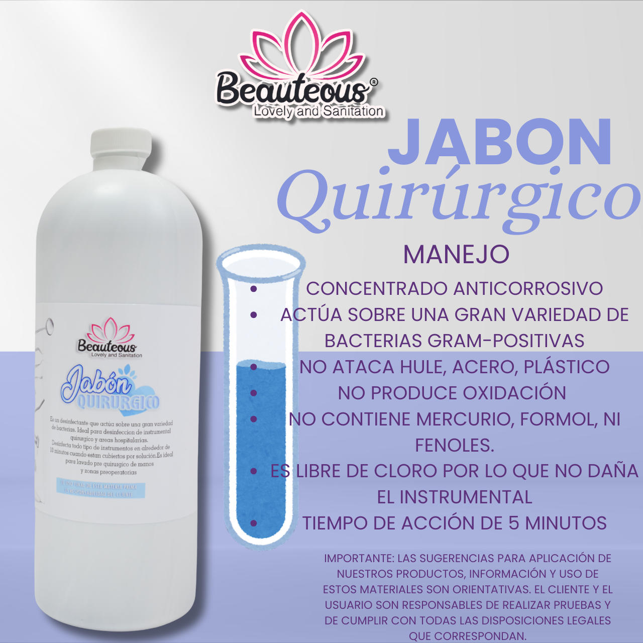 Antibenzil Jabón Azul - Beautéous Lovely