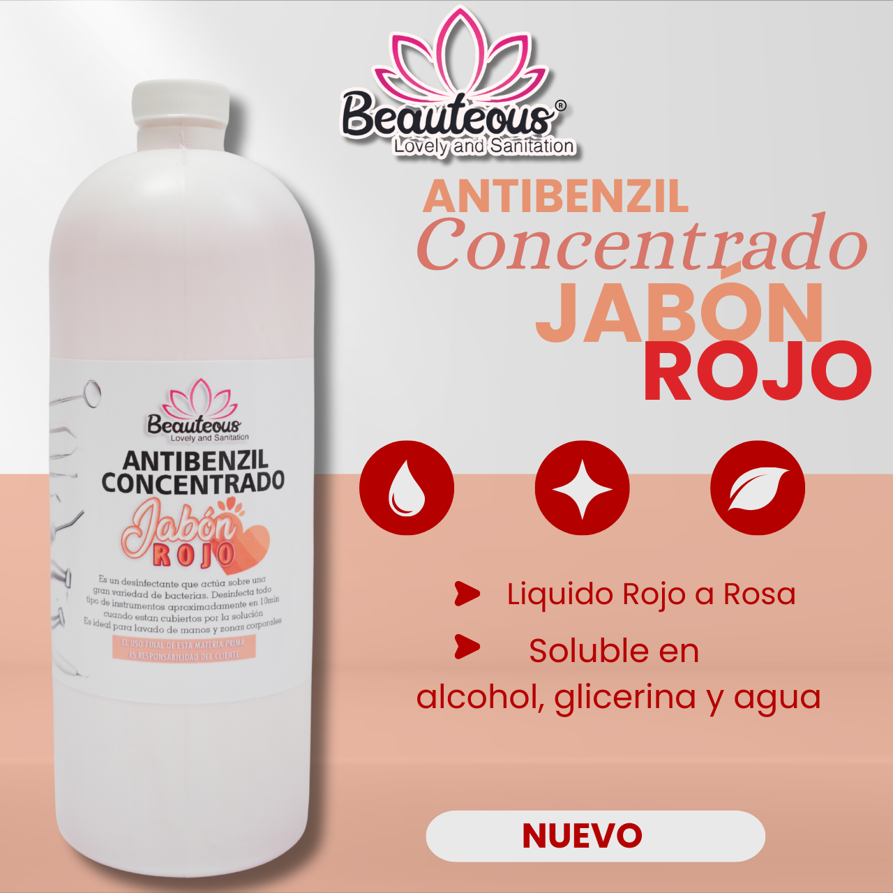 ANTIBENZIL CONCENTRADO JABON ROJO