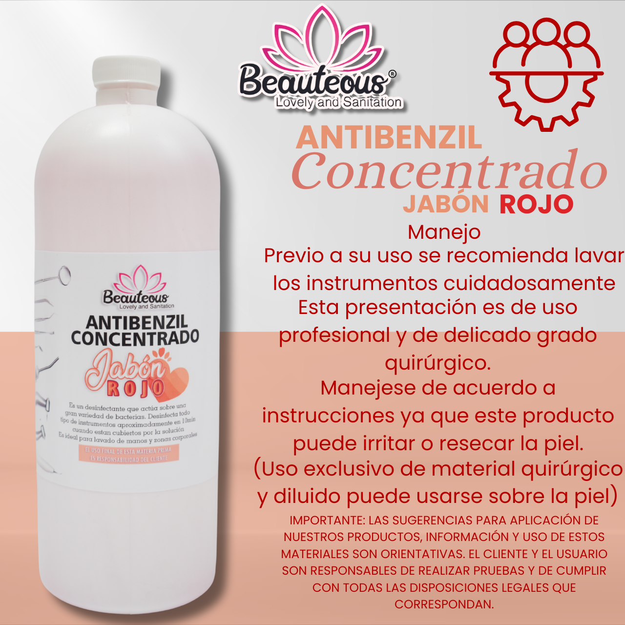 ANTIBENZIL CONCENTRADO JABON ROJO