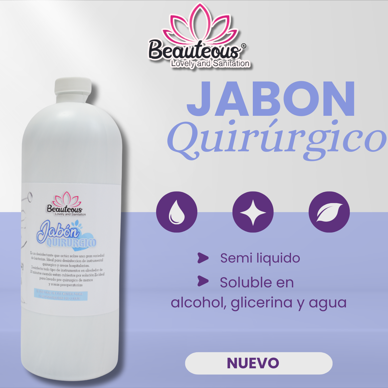 Antibenzil Jabón Azul - Beautéous Lovely