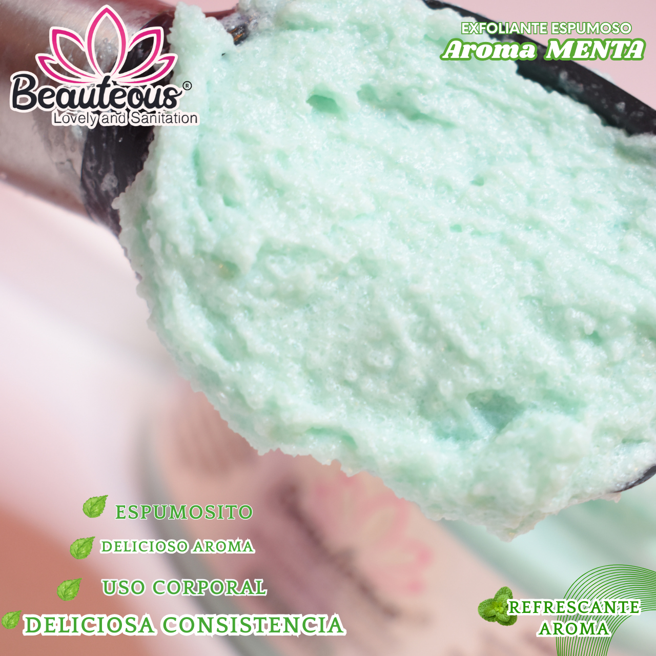 Exfoliante de manos y pies AROMA MENTA 250 grms