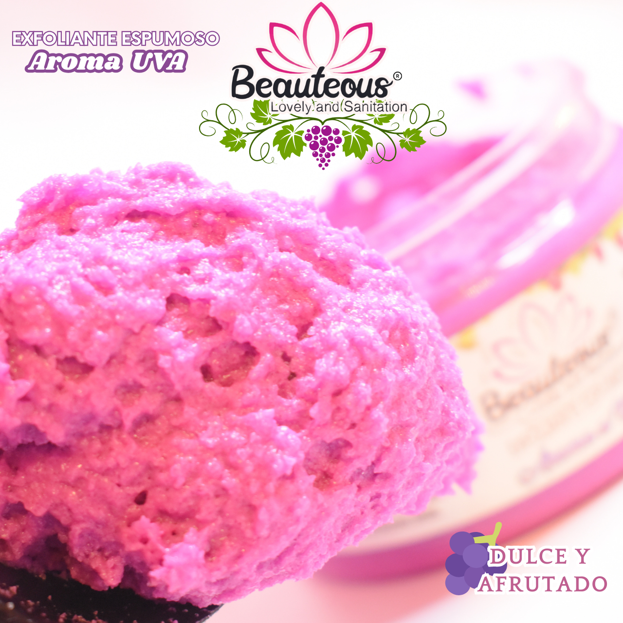Exfoliante de manos y pies AROMA UVA 250 grms