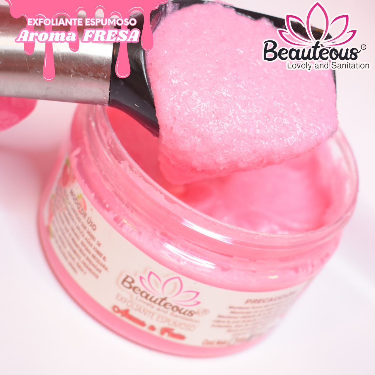 Exfoliante de manos y pies AROMA FRESA 250 grms