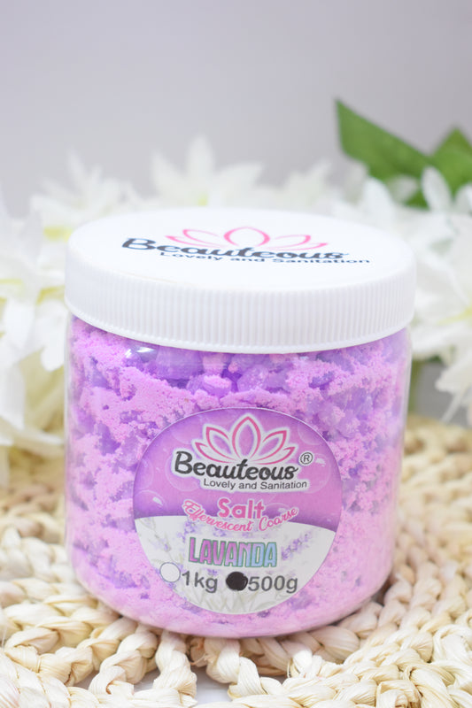 SAL GRUESA EFEREVECENTE RELAJANTE 500G LAVANDA BEAUTEOUS LOVELY