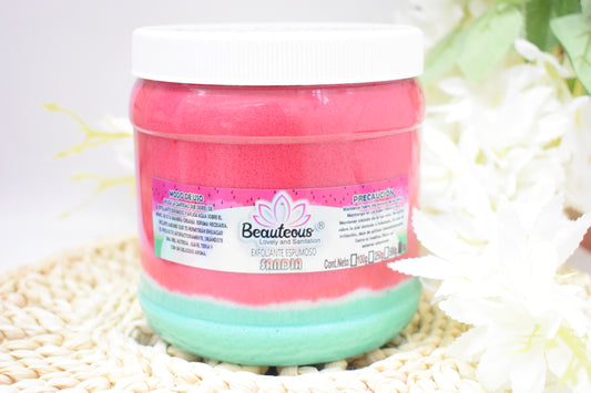 EXFOLIANTE CORPORAL ESPUMOSO AROMA SANDIA 1 KILO  BEAUTEOUS LOVELY