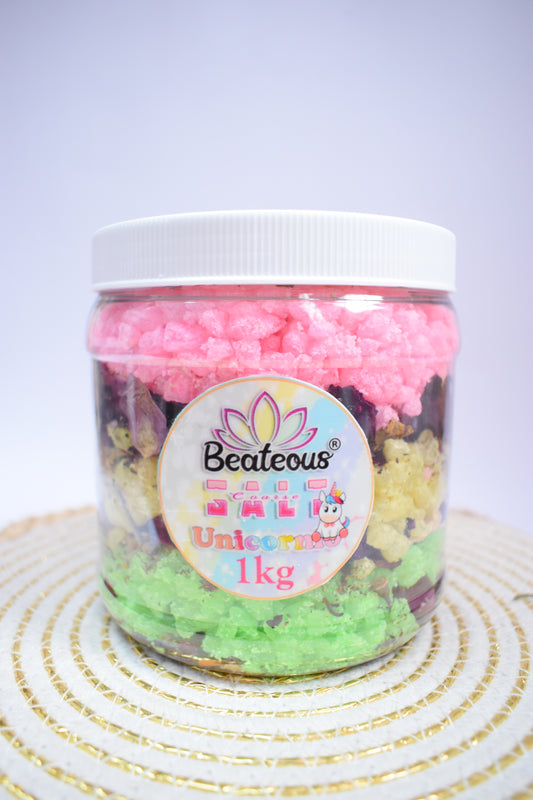 SALES GRUESAS EFERVECENTES CON NATURALEZA UNICORNIO  1 KILO