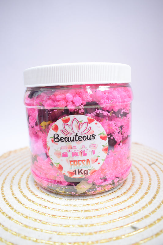 SALES GRUESAS EFERVECENTES CON NATURALEZA  FRESA 1KILO