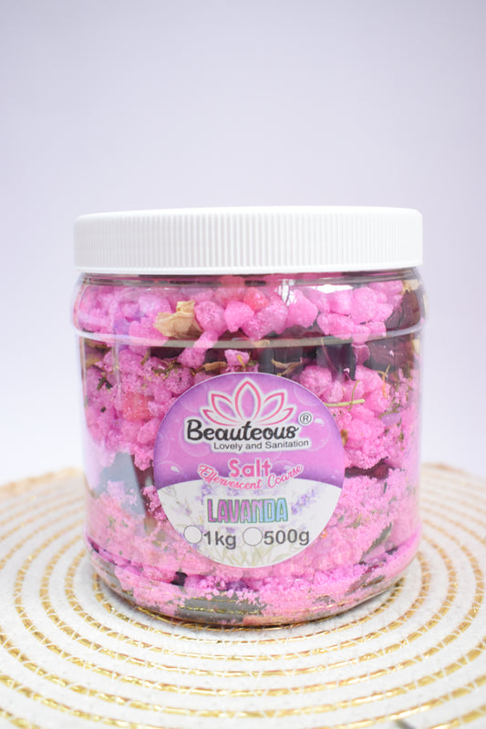 SALES GRUESAS EFERVECENTES CON NATURELEZA LAVANDA 1 KILO