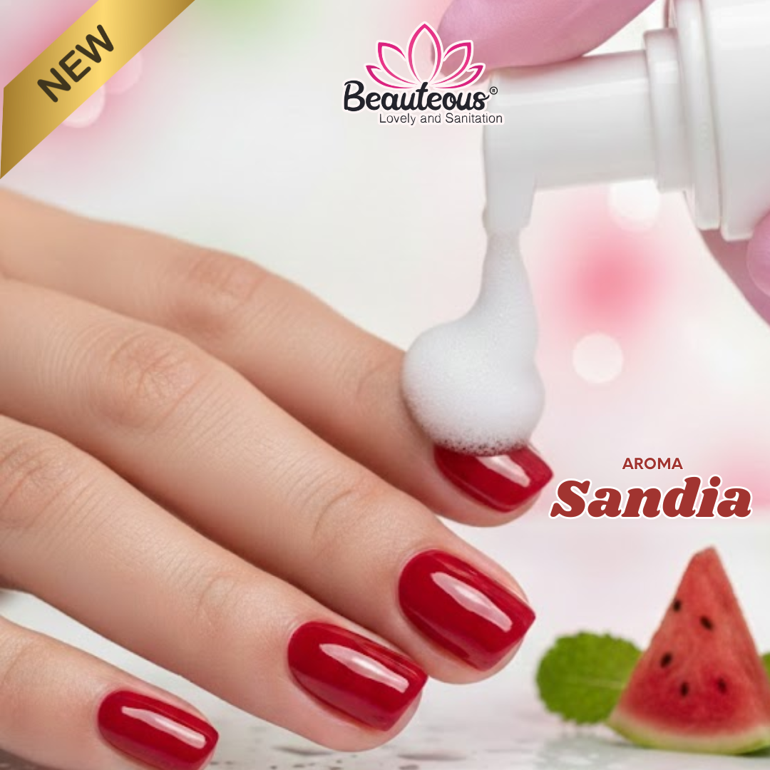 Espumosito de sandia para manicura