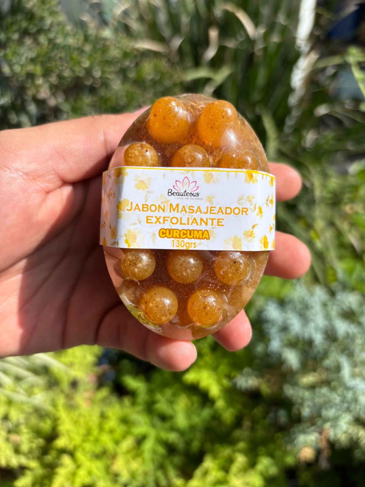 Jabón Masajeador de Cúrcuma