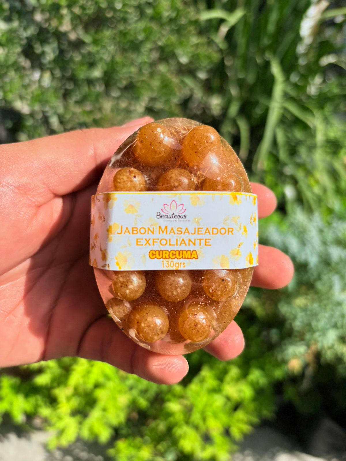 Jabón Masajeador de Cúrcuma