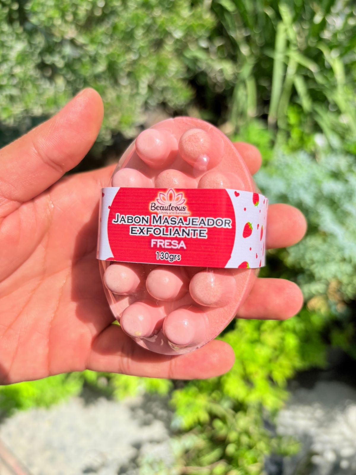 Jabón Masajeador de Fresa