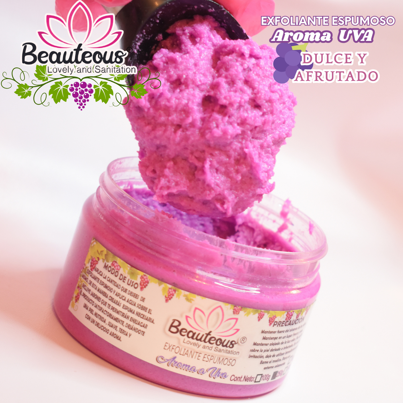 Exfoliante de manos y pies AROMA UVA 250 grms