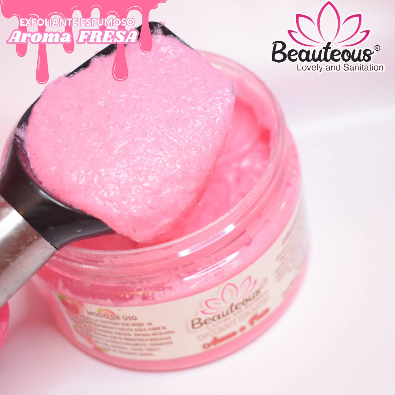 Exfoliante de manos y pies AROMA FRESA 250 grms